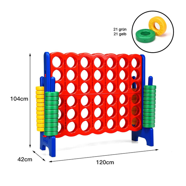 „Connect Four Game 4 Wins“ stalo rinkiniai, žaidimas „Keturi iš eilės“ su 42 dideliais žiedais