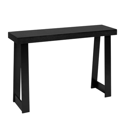 Console Table 118 cm, Narrow Entryway Sofa Table, Black