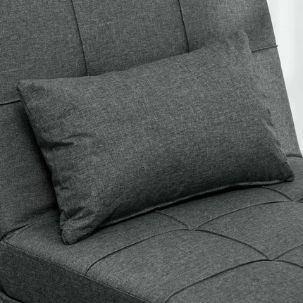 Išskleidžiama sofa-lova su reguliuojamu atlošu ir pagalvėle