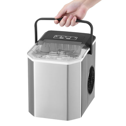 Countertop Ice Maker, 26 Lb Day, 2-Size Bullet, Self-Clean