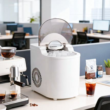 Countertop Ice Maker, 6-Min Ice, 26 Lb/Day, Self-Cleaning