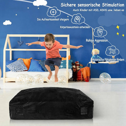 Sensorinis kilimėlis smūgiams, 119 cm x 99 cm, putplasčio blokeliai, plaunamas užvalkalas