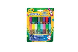 Crayola blizgučių klijai, 16 vnt.