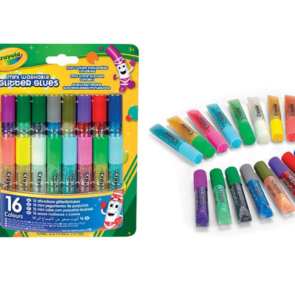Crayola blizgučių klijai, 16 vnt.