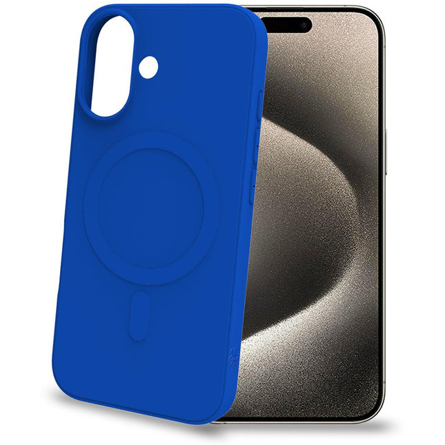 Cromomag Soft rubber case MagSafe compatible iPhone 16 Blue