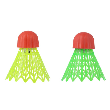 „Crossminton“ nailono plunksninukai su LED lemputėmis, 3 vnt.