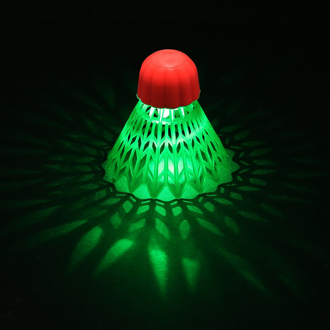„Crossminton“ nailono plunksninukai su LED lemputėmis, 3 vnt.