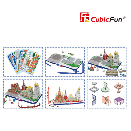 „Cubicfun“ 3D dėlionė „Miesto linija Maskva“