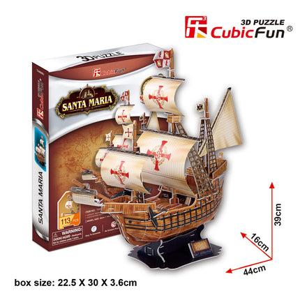 Cubicfun 3D dėlionė Santa Maria