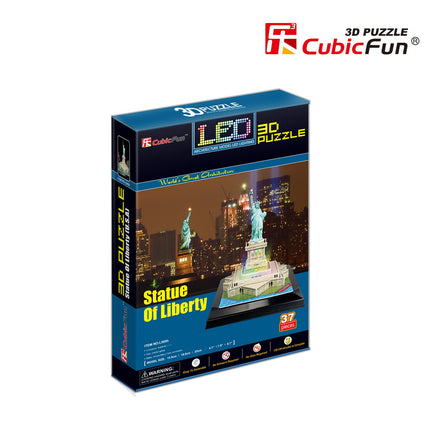 „Cubicfun“ 3D dėlionė su šviesos diodais ir Laisvės statula