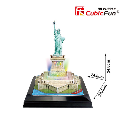 „Cubicfun“ 3D dėlionė su šviesos diodais ir Laisvės statula