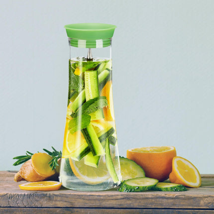 Cilindrinis stiklinis dekanteris 1 l