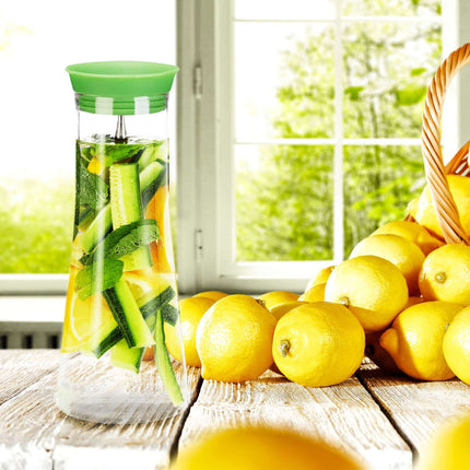 Cilindrinis stiklinis dekanteris 1 l