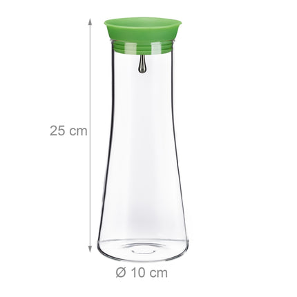 Cilindrinis stiklinis dekanteris 1 l