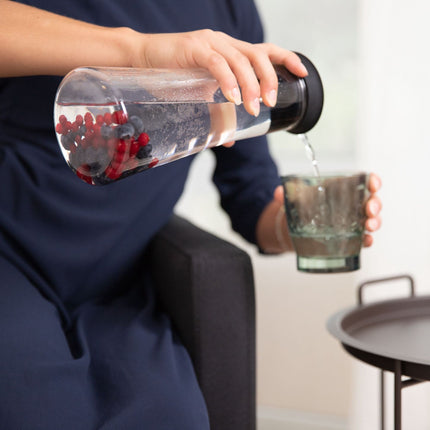 Cilindrinis stiklinis dekanteris 1 l
