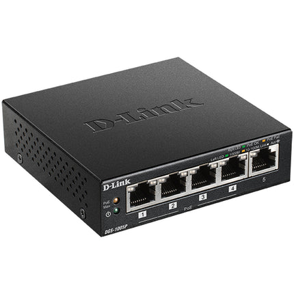 DGS-1005P 5-Port Gigabit PoE+ Switch