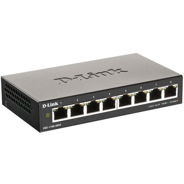 DGS-1100-08V2 8-port Smart Administerable Gigabit switch