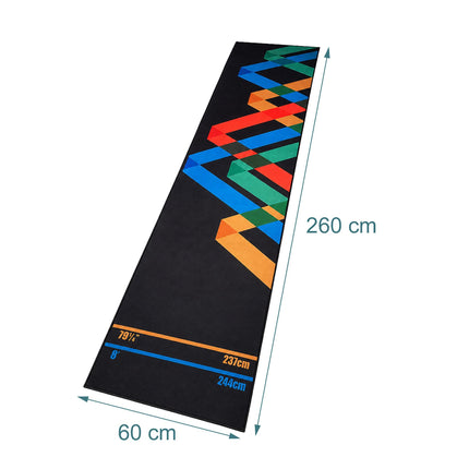 Smiginio kilimėlis su oficialia „Oche“ linija, 60x260 cm, neslystantis