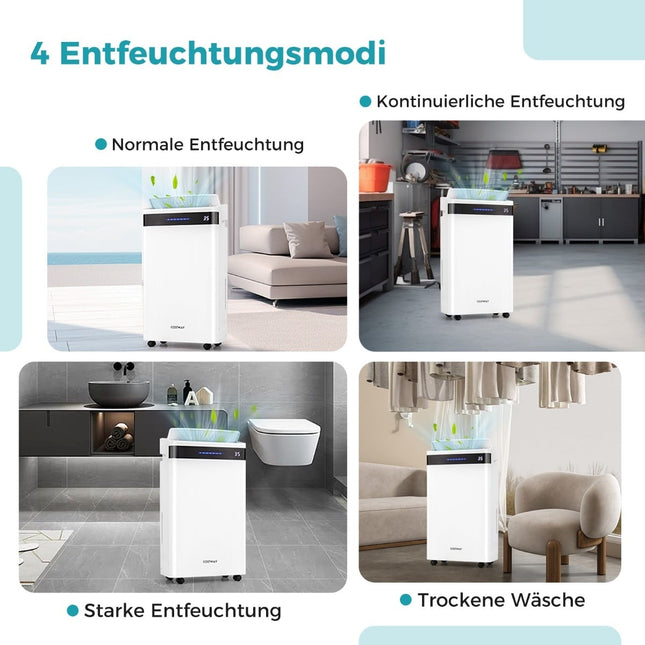 Oro sausintuvas 28,5 l/dieną, 35 m² padengimas, 4 režimai, baltas
