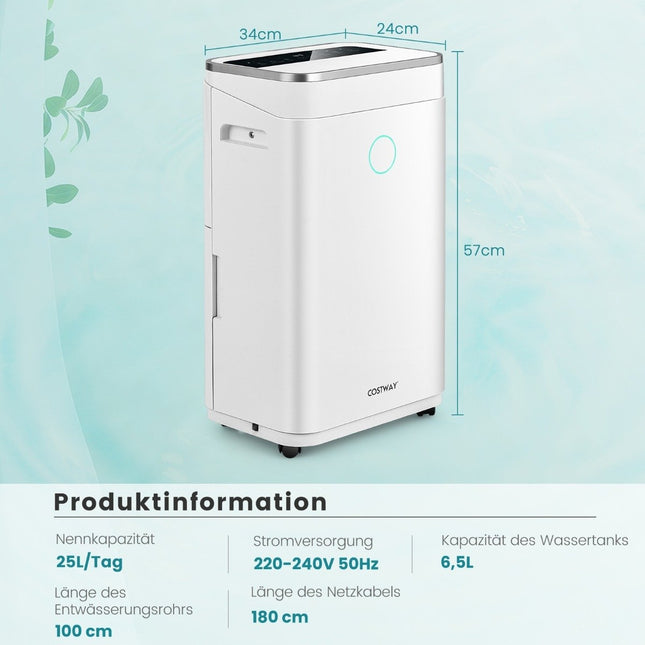 Oro sausintuvas su 6,5 l vandens baku, skirtas iki 30-25 l/dieną