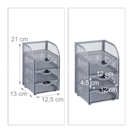 Stalo organizavimas tinkleliu, 3 stalčiai