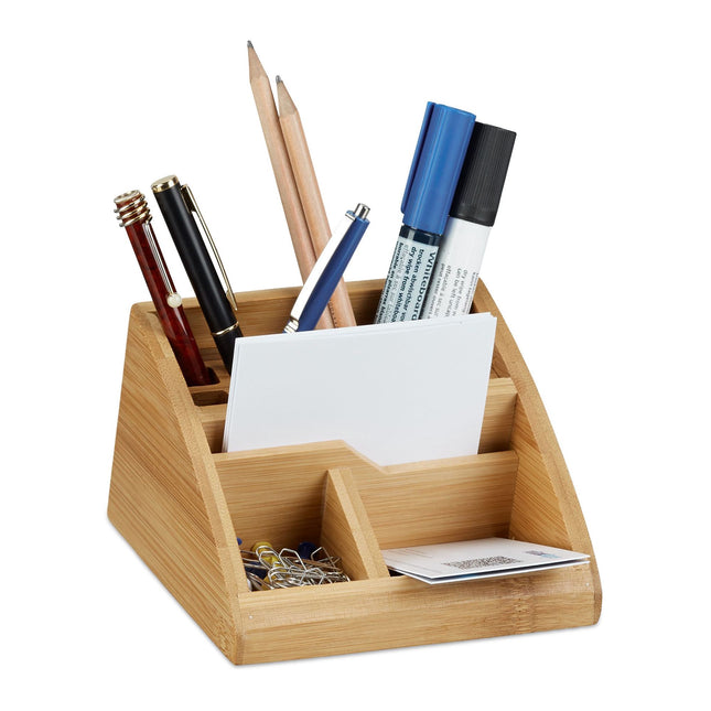 Desk organization in bamboo