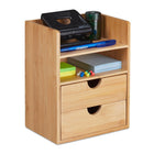 Desk storage in bamboo