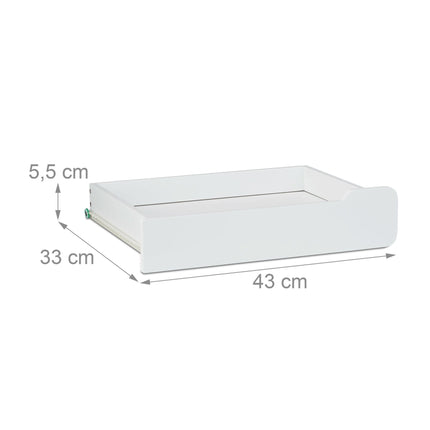 Desk with drawers in white
