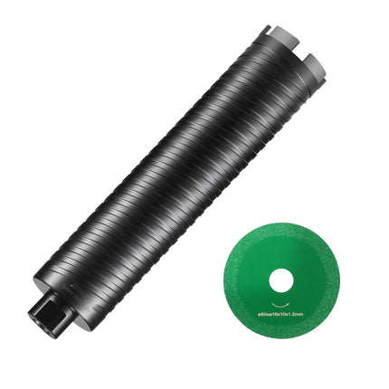 Diamond Core Drill Bit 2.5 In, Wet/Dry, 5/8-11 Thread