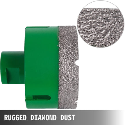 Diamond Hole Saw Set, 6-Piece, 20–68 mm, M14 Thread, Tile, Granite