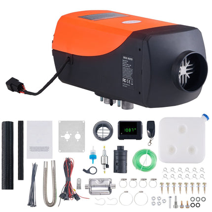 Diesel Air Heater 12V 8KW, LCD Display, Remote Control