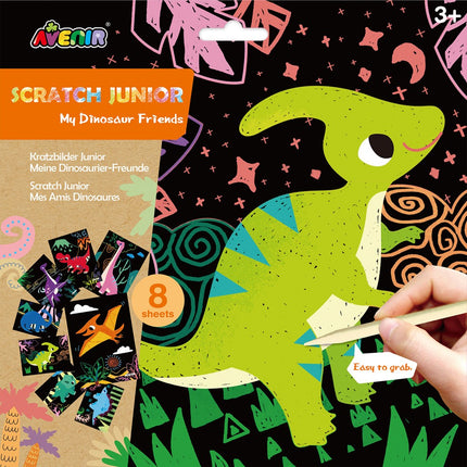 Dinozaurų tematikos „Scratch“ rinkinys vaikams