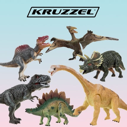 Dinozaurai - judančios figūrėlės, 6 vnt. 22398