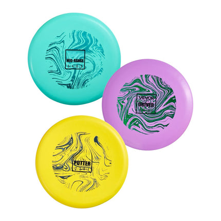 Disc Golf Starter Set, 3-Pack PDGA, Putter Midrange Driver