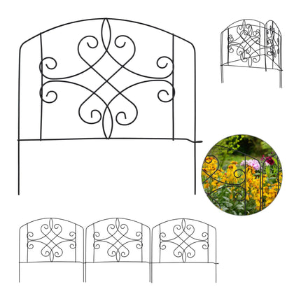 Nuolaidų tvora 4 panelių juoda