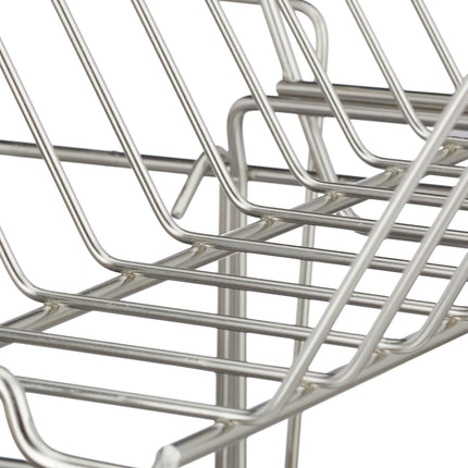Dish rack with cutlery basket