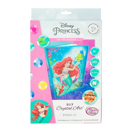 Disney princesės krištolinio meno užrašų knygelė „Undinėlė“