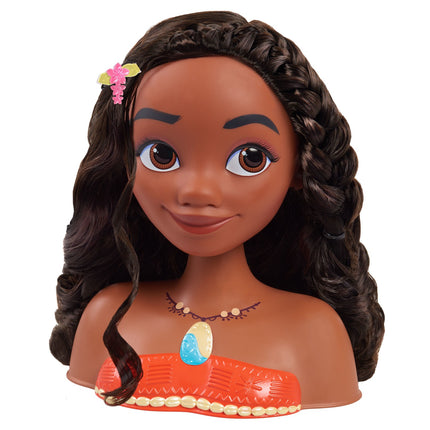 Disney princesės Moanos (Vaianos) stiliaus galvutė su 18 priedų