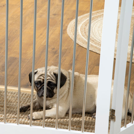 Folding dog gate, 3 panels, 154x30x80 cm Safety barrier