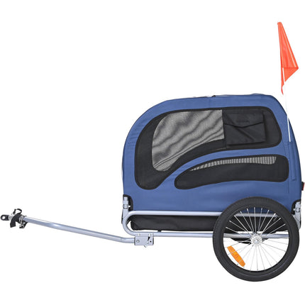 Dog Bike Trailer, 100 Lb Capacity, Foldable, Quick-Release Wheels