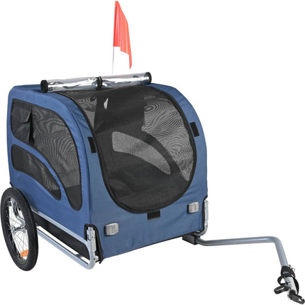 Dog Bike Trailer, 100 Lb Capacity, Foldable, Quick-Release Wheels