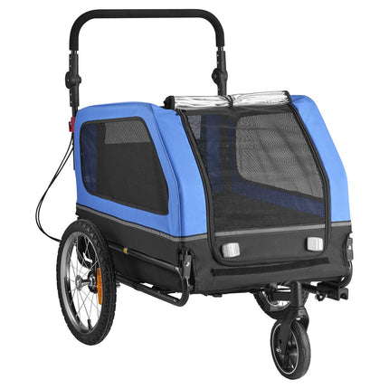 Dog Bike Trailer, 2-in-1 Stroller, 40 kg Capacity