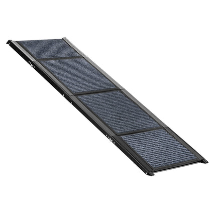 Dog Car Ramp, 63 In Folding, Non-Slip Felt, 250 Lb