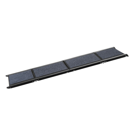 Dog Car Ramp, 63 In Folding, Non-Slip Felt, 250 Lb