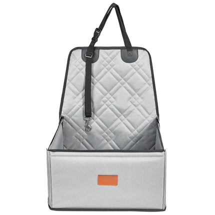 Dog Car Seat Booster for Small Dogs Up to 26 lb, Gray