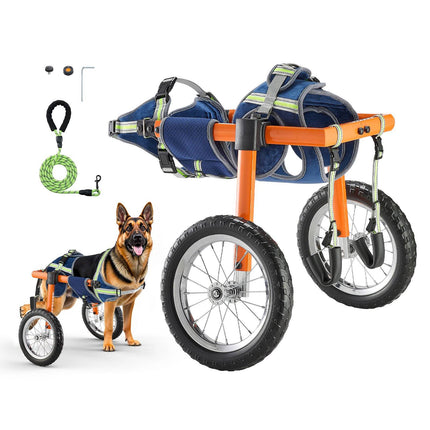 Dog Wheelchair for Back Legs, Adjustable 2-Wheel, 48–88 lb