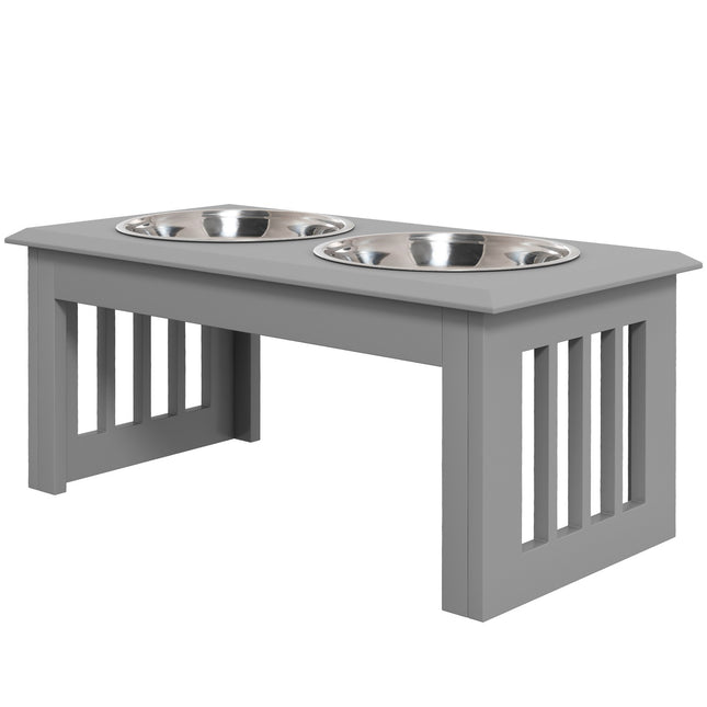 Raised pet bowls, stainless steel, easy to clean, 2L capacity