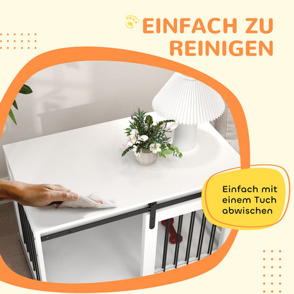 Dog Crate with Sliding Door, Ventilation, 98x58x61 cm