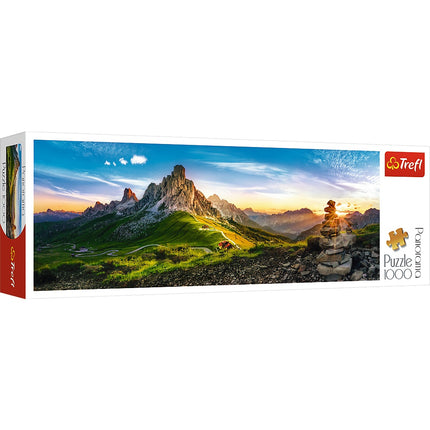Dolomitų 1000 detalių panoraminė dėlionė suaugusiems ir vaikams