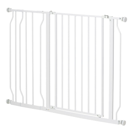 Adjustable dog and baby gate - No-Drill, Black, 75-115 cm
